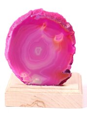 Achátový svícen plát 8 cm - Top kvalita #199