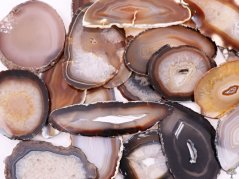 Achátový plát natur velikost 6 - 11 cm Top kvalita #NV448