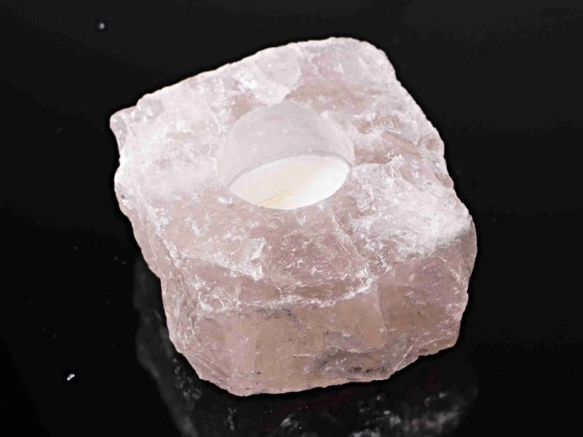 Svícen růženín přírodní kámen 0.8 - 1.5 kg - Brazílie