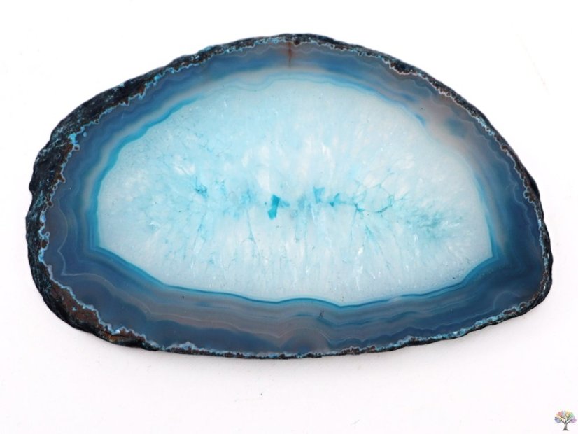 Achátový plát modro-zelený velikost 7 - 11 cm Top kvalita #NV449