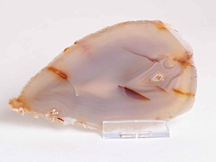 Achátový plát - velikost 12 cm + stojánek - Top kvalita - 189