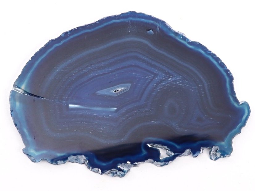 Achátový plát modrý velikost 7 - 11 cm Top kvalita #NV458