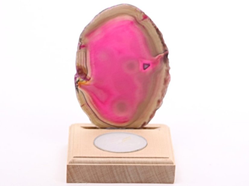 Achátový svícen plát 10 cm - Top kvalita #293