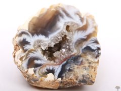 Achát peříčkový 2 - 3 cm přírodní geoda #ZB76