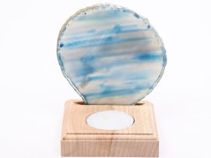 Achátový svícen plát 9 cm - Top kvalita #326